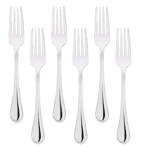 Bergner Crown 6 Pcs Stainless Steel Table Fork Set